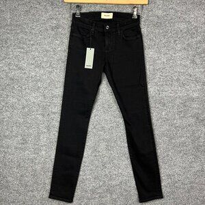 NWT Women's BALDWIN Sophia Black Jeans‎ Mid Rise Skinny Women SZ 25